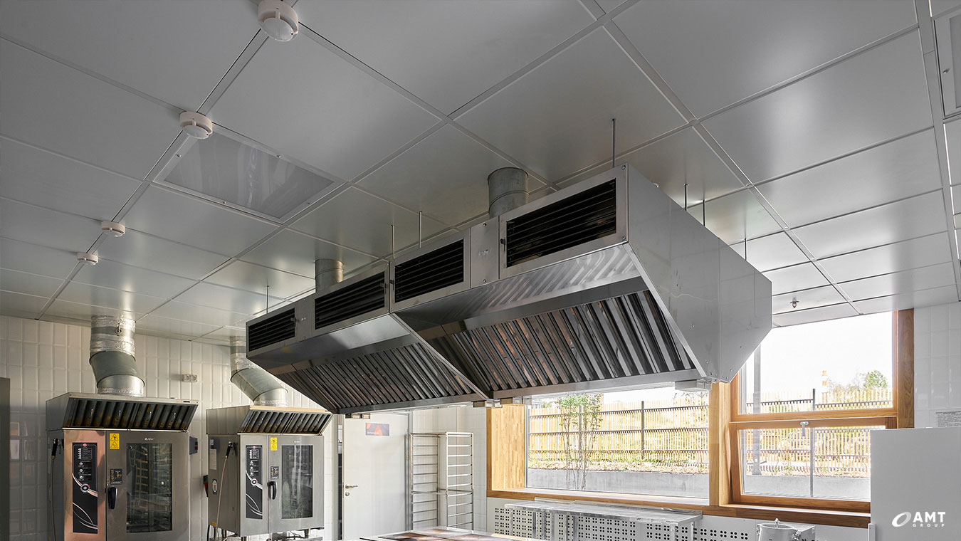Кассетный потолок Албес AP600 в помещении кухни